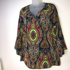 My Story Paisley Blouse Women's Small‎